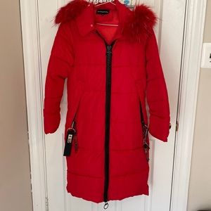 Qicaisheng Jing Heavy Winter Jacket - Red - Medium